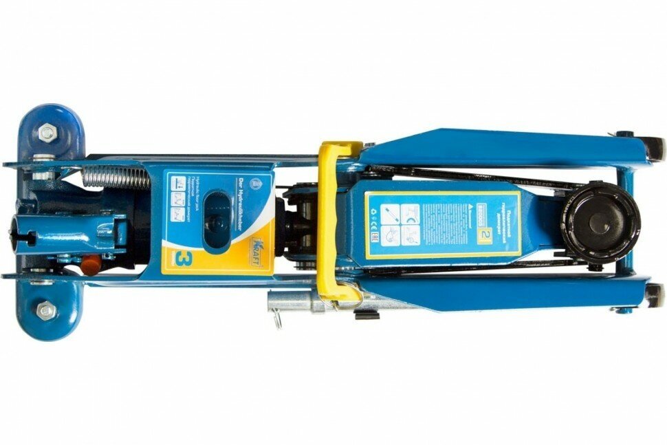 Домкрат подкатной гидравлический KRAFT KT 820005 (3 т) синий — купить в ...