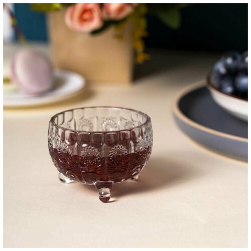 Стеклянная джемница-розетка диаметром 75см 2 шт в комплекте 549₽