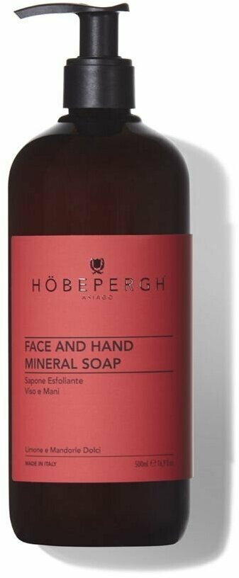 HOBEPERGH Минеральное жидкое мыло-скраб для лица и рук Face and Hand Mineral Soap