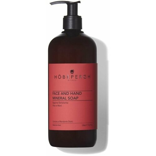 HOBEPERGH Минеральное жидкое мыло-скраб для лица и рук Face and Hand Mineral Soap