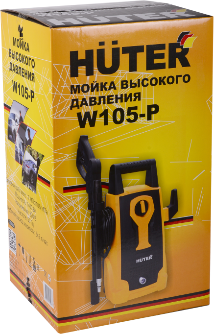 Мойка высокого давления Huter W105-Р, 1.4 кВт, 342 л/ч, 70 бар - фотография № 6