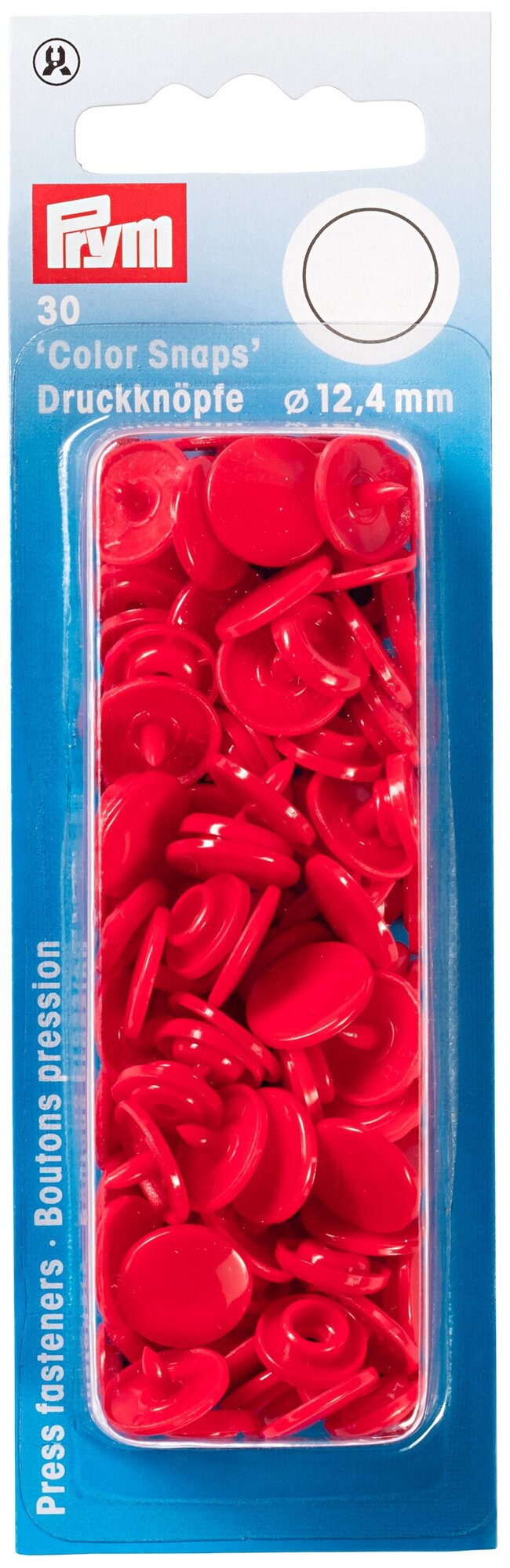 PRYM Кнопки Color Snaps цвет красный 12,4мм 30 шт в уп PRYM 393138