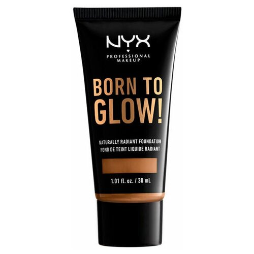 NYX professional makeup Тональный крем Born to glow!, 30 мл, оттенок: nutmeg nyx professional makeup тональный крем born to glow 30 мл оттенок deep ebony