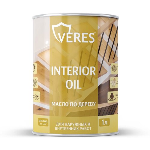 Масло для дерева Veres Interior Oil, 1 л, сосна