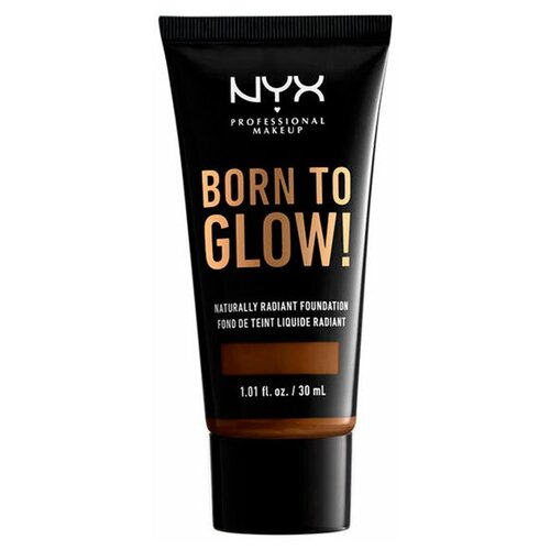 NYX professional makeup Тональный крем Born to glow!, 30 мл, оттенок: walnut nyx professional makeup тональный крем born to glow 30 мл оттенок warm honey