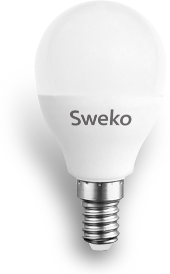 Лампа светодиодная Sweko 38737, E14, G45, 10 Вт, 3000 К теплый свет (5штук)