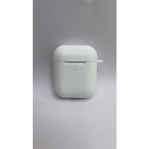 Чехол для Apple AirPods 2 и AirPods 1 / чехол на Аирподс 2 и Аирподс 1 белый