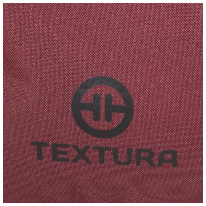 Сумка дорожная TEXTURA отдел на молнии, наружный карман, длинный ремень, цвет бордовый - фотография № 2