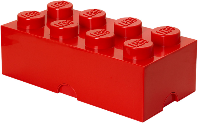 Ящик для хранения Plast Team LEGO Storage Brick 8 4004 красный