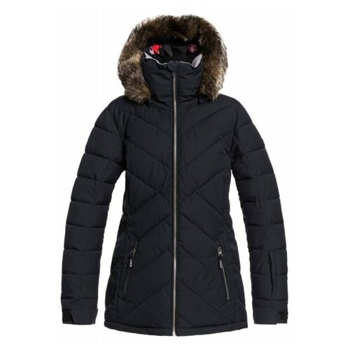 фото Женская сноубордическая куртка roxy quinn, цвет черный, размер s
