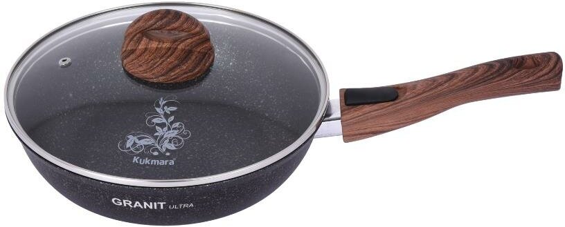 KUKMARA сгг263а а/пр литая 26см съемн/руч стекл/кр Granit ultra blue