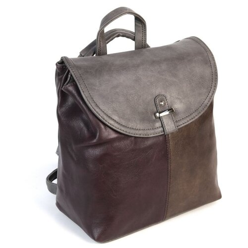 фото Рюкзак 1004 2095-808 грей, фактура гладкая, коричневый, серый piove