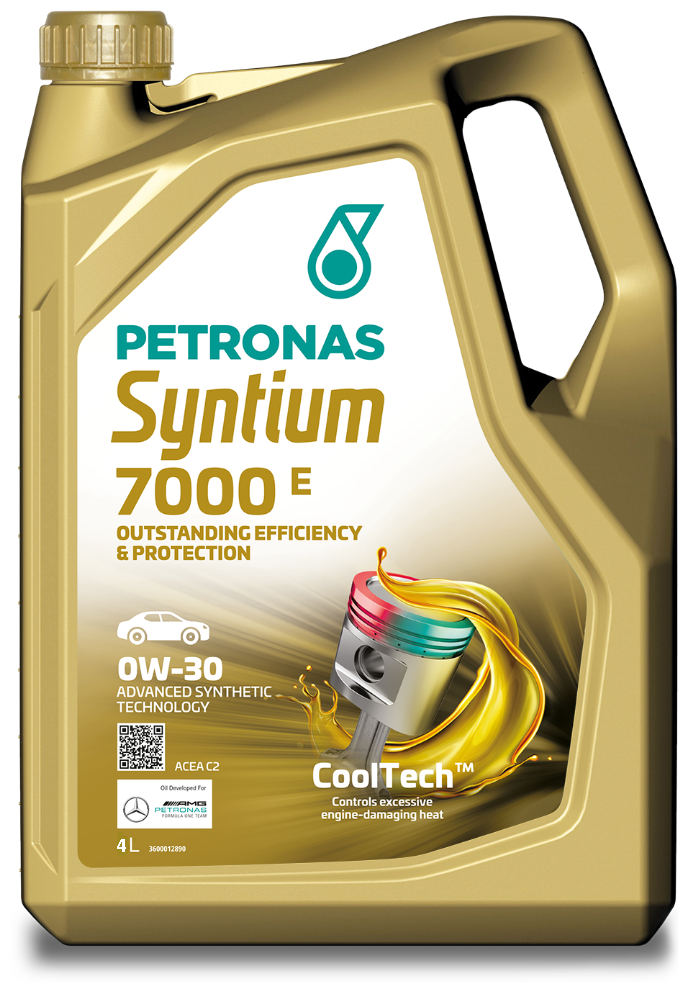 PETRONAS Моторное масло PETRONAS SYNTIUM 7000 E 0W30 4L