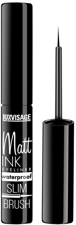 Подводка для глаз LUXVISAGE MATT INK водостойкая тон черный