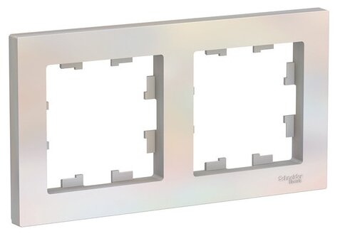 Рамка SYSTEME ELECTRIC Atlas design 2 поста жемчуг ATN000402