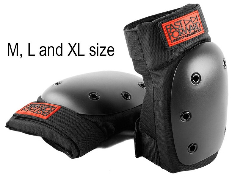 Защита 03-101111 на колени KNEE PADS set with new FFWD logo FAST FORWARD ROOKIE PRO L(36-44см) черная GAIN NEW