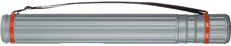 Тубус D80 мм, L64-108 см серый на ремне