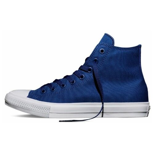 фото Кеды converse chuck taylor all star, летние, повседневные, высокие, размер 4us (36.5eu), синий, белый