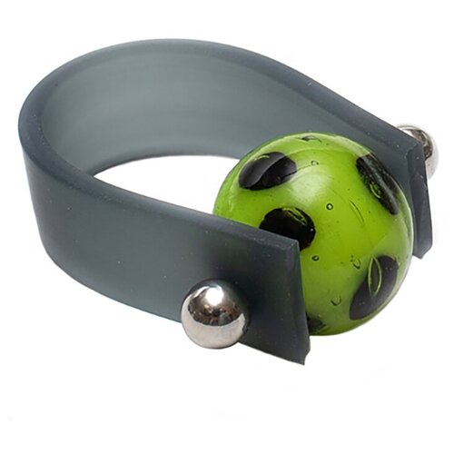 Кольцо Divetro, муранское стекло, размер 17, салатовый
