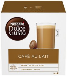 Кофе в капсулах Nescafe Dolce Gusto Cafe Au Lait, 16 шт.
