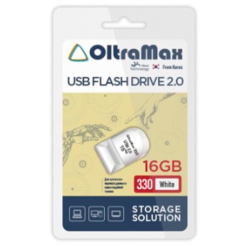 Флешка OLTRAMAX OM-16GB-330-White oltramax om 8gb 330 white