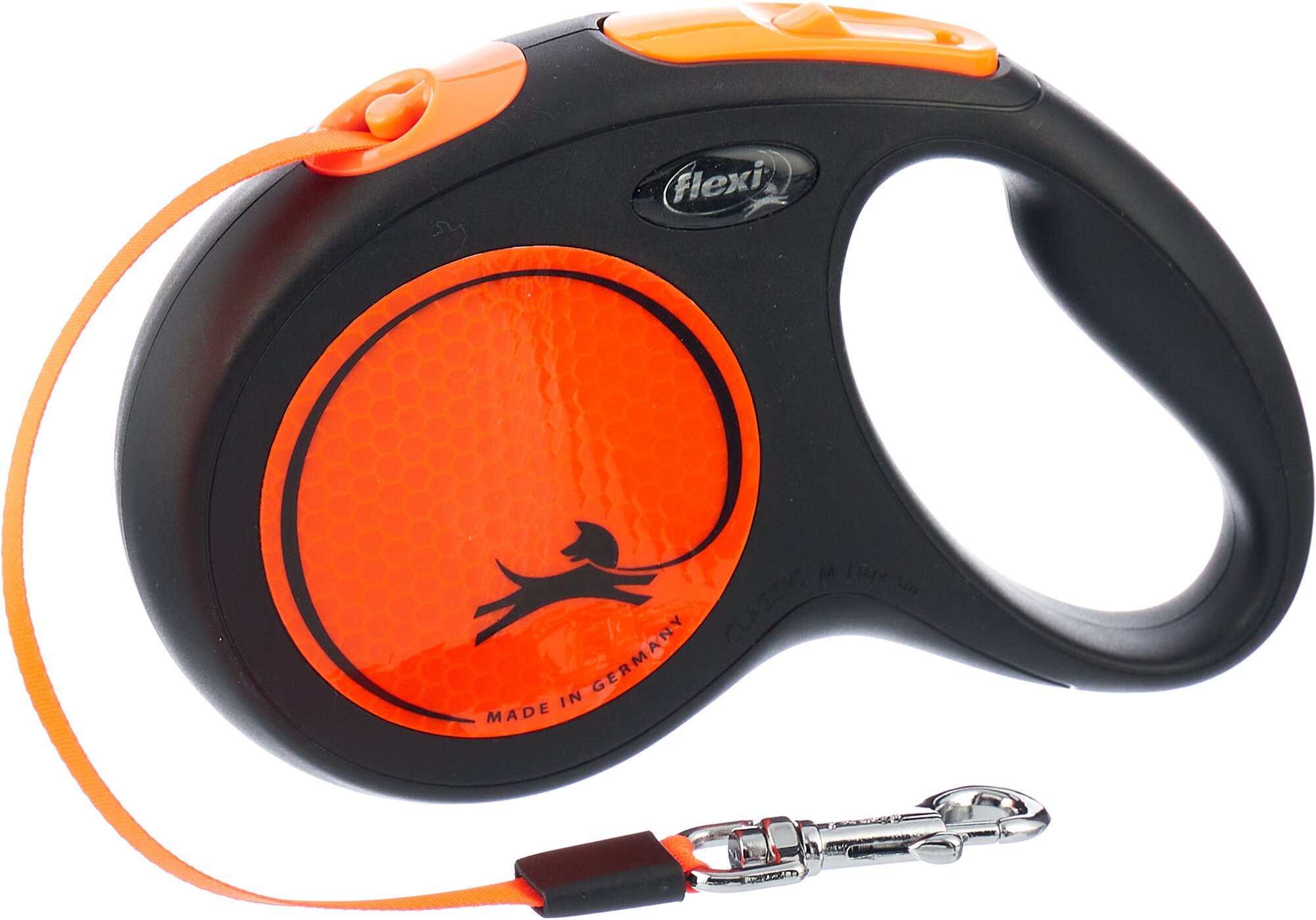 Поводок-рулетка для собак Flexi New Neon M ленточный оранжевый 5 м