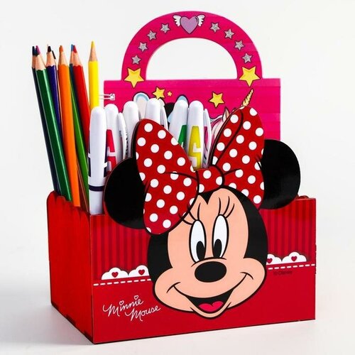 Органайзер для канцелярии Минни, 150 х 100 х 80, Disney брелок minnie mouse bow