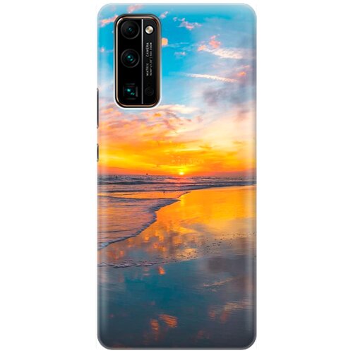 фото Re:pa накладка transparent для honor 30 pro+ с принтом "закат на пляже"