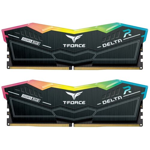 Модуль памяти 32GB 2x16GB TEAMGROUP T-Force Delta RGB DDR5 6800MHz CL34 34-44-44-84 14V FF3D532G6800HC34BDC01 Black 2000000₽
