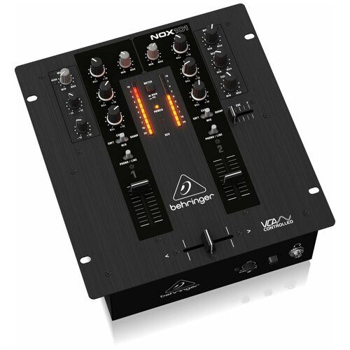 Behringer NOX101 DJ-микшер с полным VCA управлением ULTRAGLIDE кроссфейдером, 2 канала