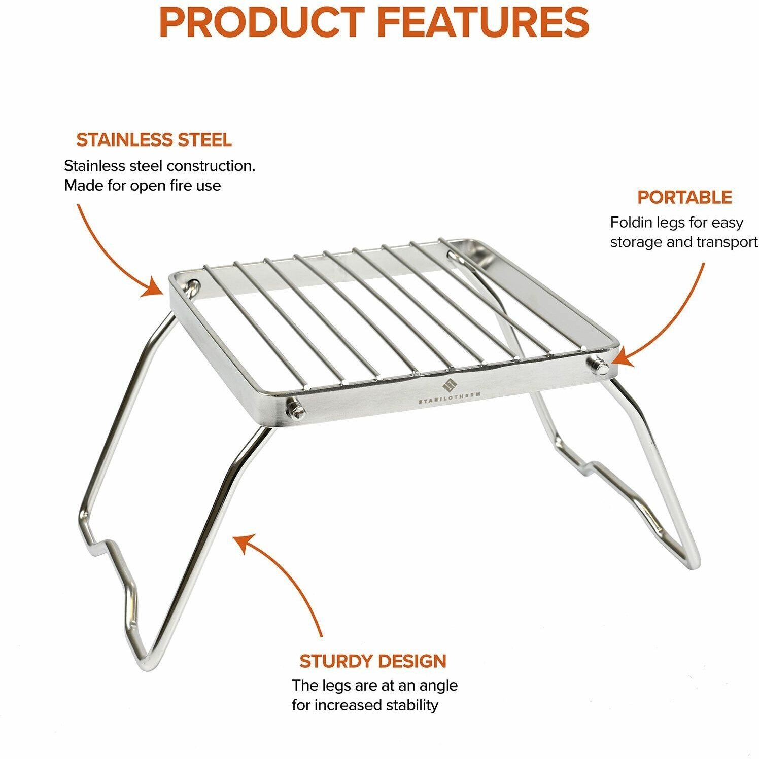 Костровая решетка для барбекю STABILOTHERM BBQ GRID SMALL - фотография № 4