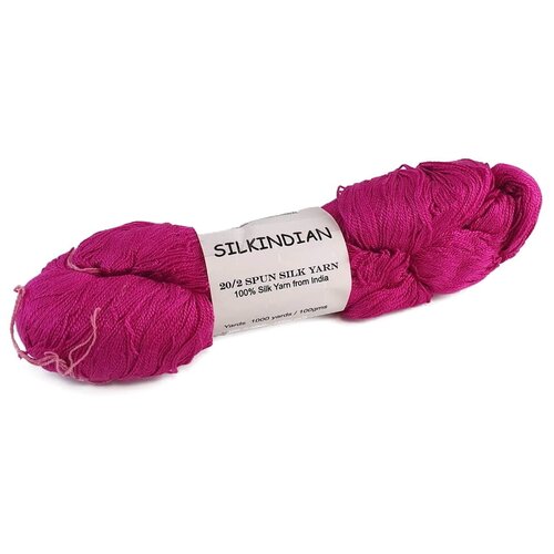 Пряжа SPUN SILK 100% натуральный индийский шелк, col.95, вес 110 гр.