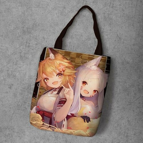 фото Сумка шоппер anime dakimakura, фактура рельефная, мультиколор