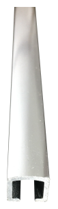 Фриз овальный 10*10мм "DO-1" 2,7м Серебро глянец П-обр. д/плитки анод. алюм.