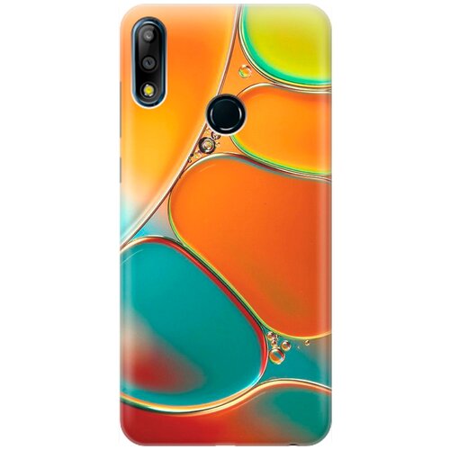 фото Ультратонкий силиконовый чехол-накладка для asus zenfone max pro (m2) zb631kl с принтом "разноцветные пузырьки" gosso