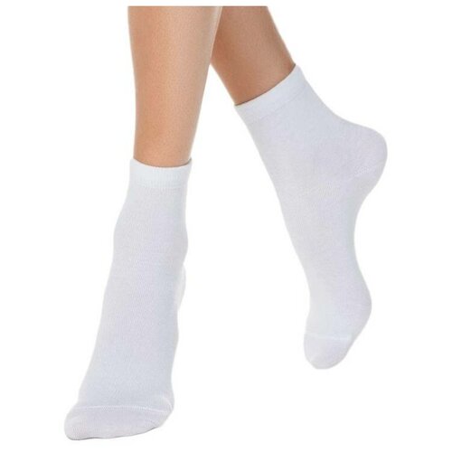 фото Носки женские лариса белые тонкие е0002