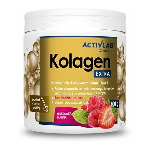 Activlab, Collagen EXTRA (300 g) (Клубника-Малина) regis flexactiv extra activlab pharma 30 шт