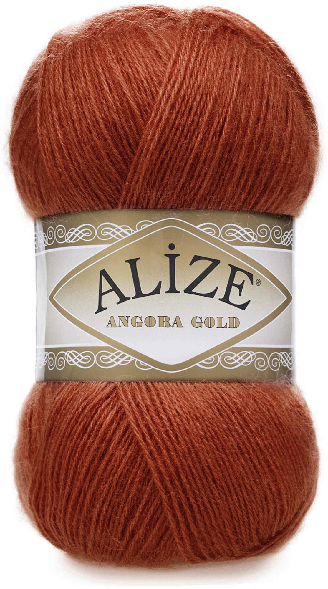 Пряжа Alize Angora Gold терракот (36), 80%акрил/20%шерсть, 550м, 100г, 2шт