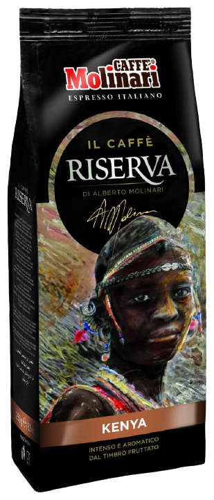Кофе Molinari в зернах RISERVA "KENYA"/"Кения"/пакет (250гр) - фотография № 2