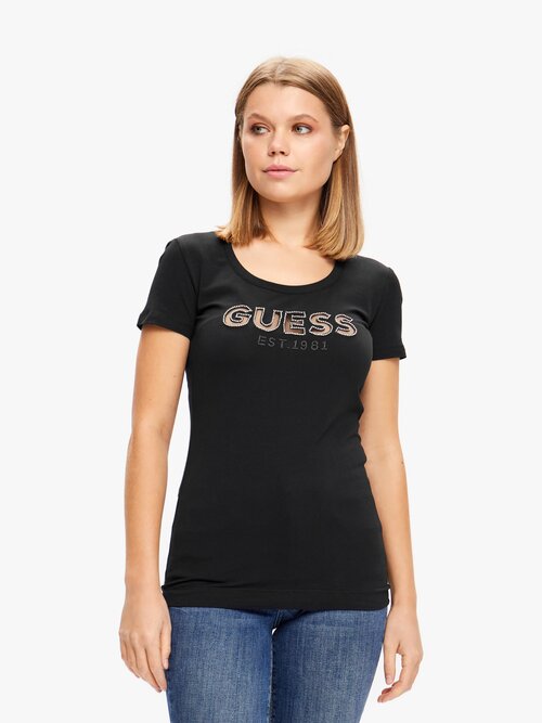 Футболка GUESS, размер L, черный