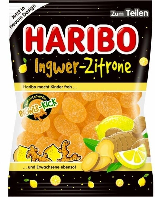 Haribo мармелад имбирный лимон 160 гр