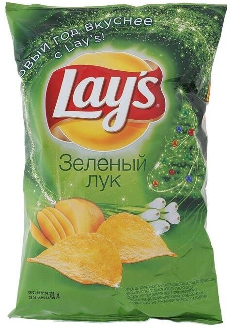 Чипсы Lays Молодой зеленый лук 140г - фото №5