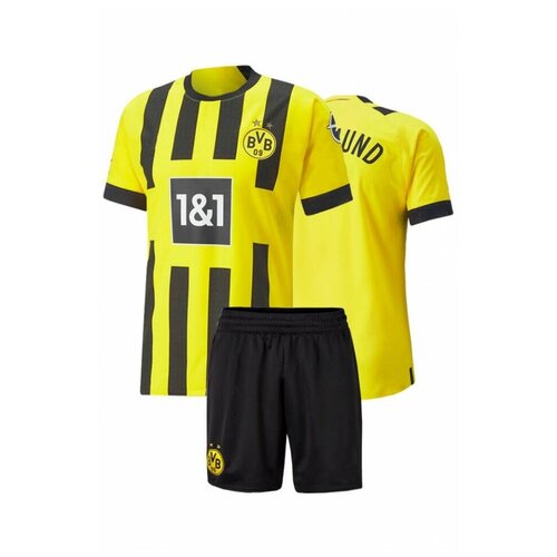 Форма спортивная , размер 150-160, желтый, черный футбольная форма детская боруссия дортмунд 2021 2022 гостевая