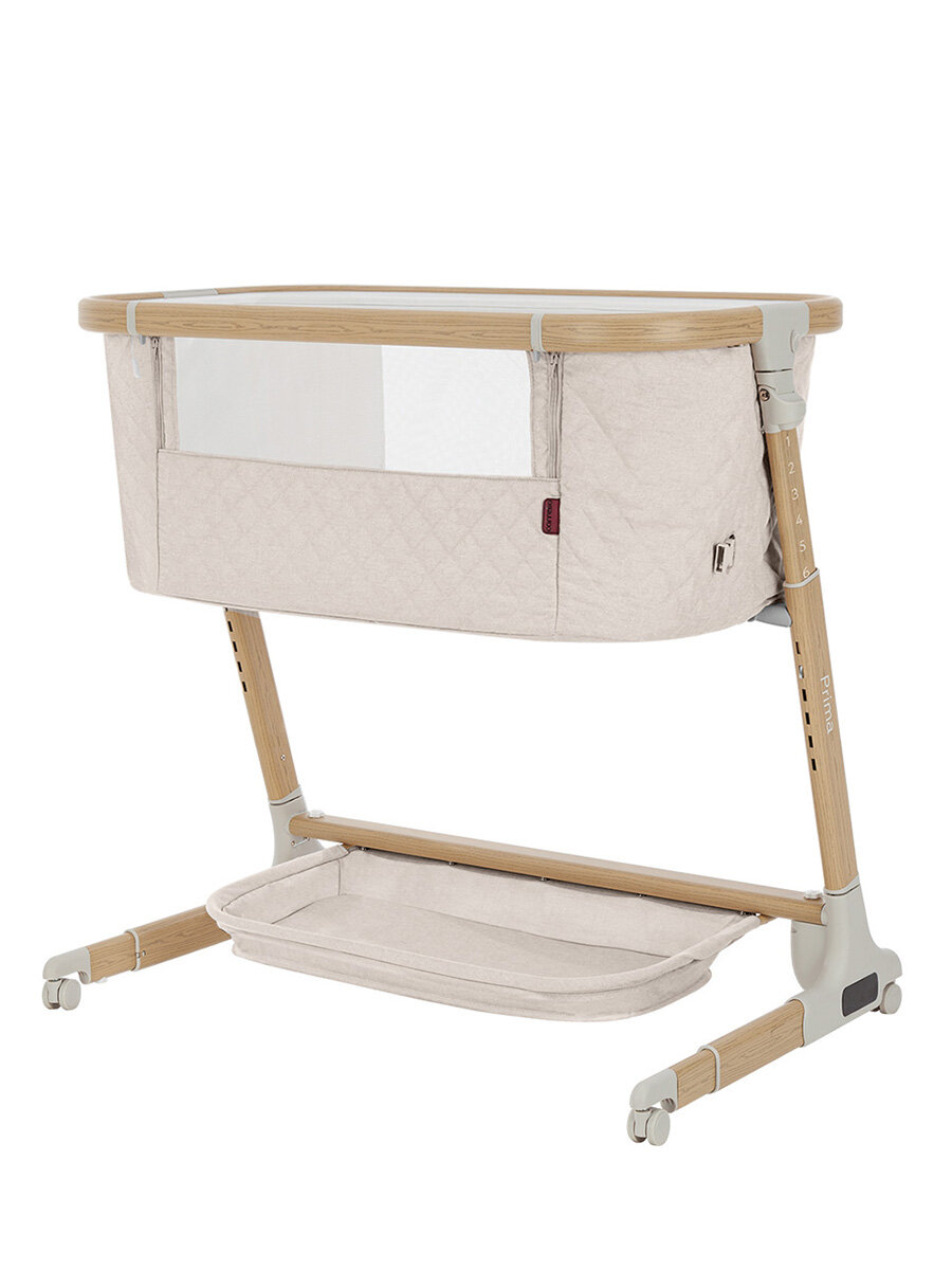 Кроватка CARRELLO Prima+ 79х50 см с электронным укачиванием Бежевый (Honey Beige) CRL-16504