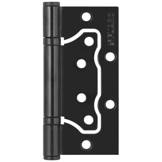 Петля универсальная без врезки Fuaro IN4500W BL (500-2BB 100x25) черный матовый (2ШТ/упак)