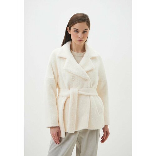Пальто Louren Wilton, размер 44, белый куртка мужская приталенная однотонная модная повседневная верхняя одежда пальто большие размеры осень 2021