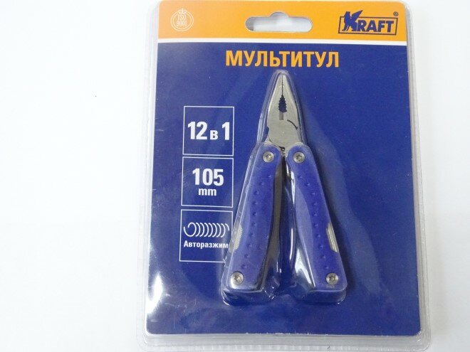 Мультитул-плоскогубцы, 12 предметов 105 мм KRAFT KT 705201