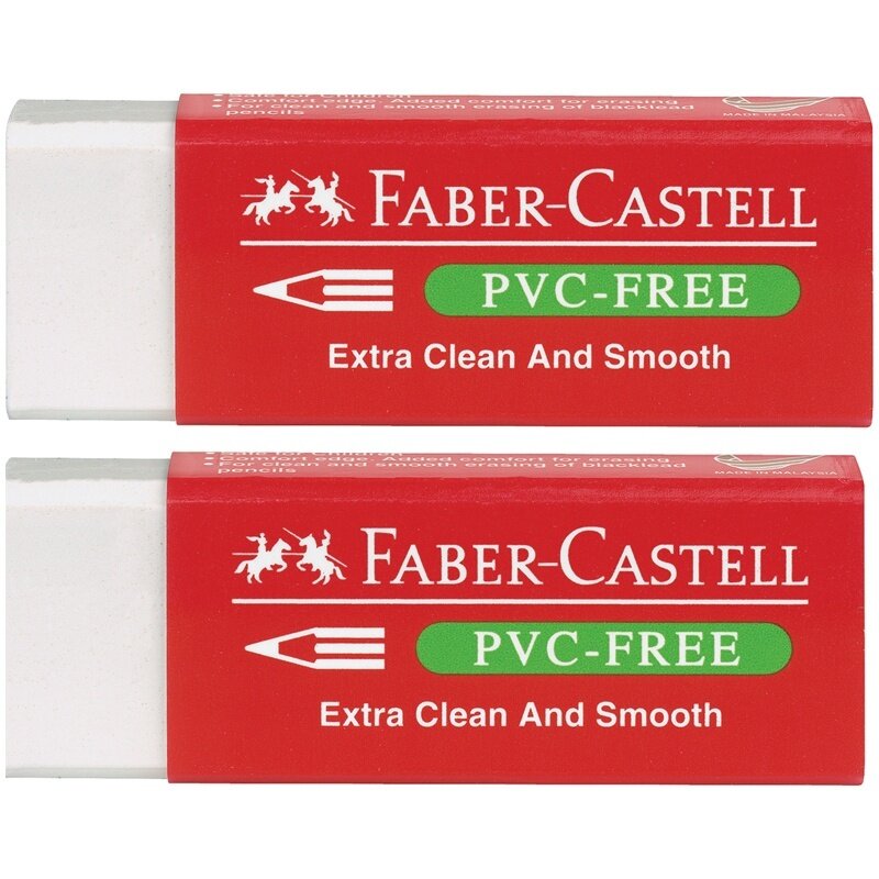 Набор ластиков Faber-Castell PVC-Free 2шт - фото №7