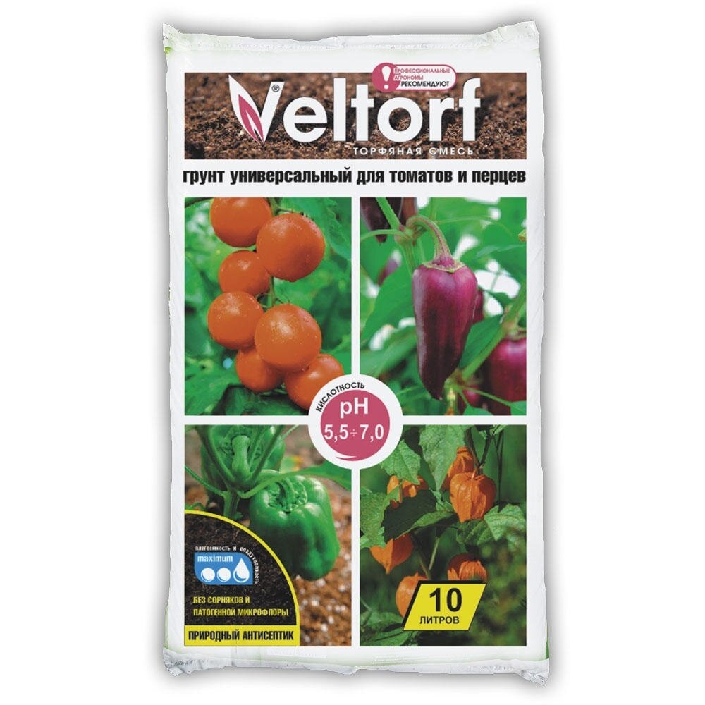 фото Грунт Veltorf для томатов и перцев, 5 л