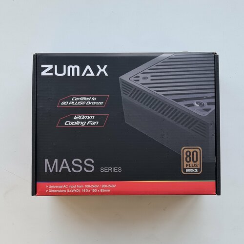 Блок питания ZUMAX 750W BRONZE 80 PLUS 4980₽